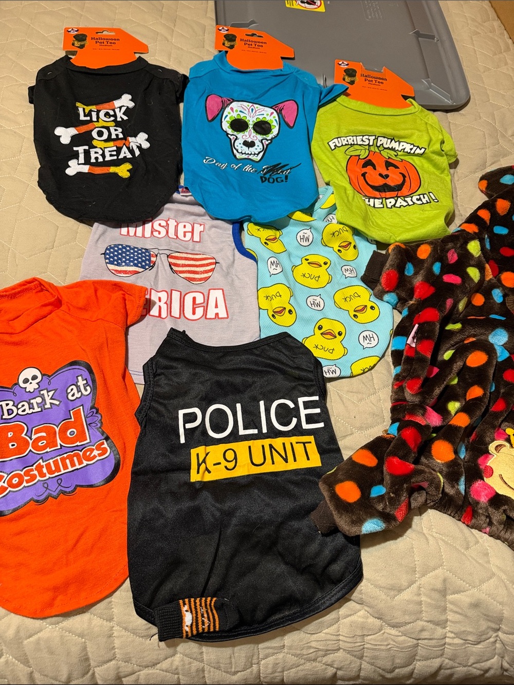 Dog clothes eight piece set
